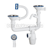Сифон для мойки Orio К-40093 с универсальным переливом