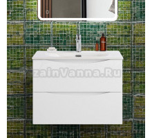 Тумба с раковиной BelBagno Marino-cer-n 70 подвесная, bianco opaco