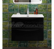 Тумба под раковину без столешницы BelBagno Marino-cer-n 70 подвесная, nero lucido