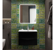 Мебель для ванной комнаты BelBagno Marino-cer-n 70 подвесная, nero lucido