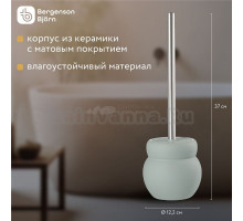 Ершик для унитаза напольный Markl щетка для туалета керамика, зеленый