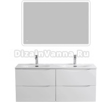 Мебель для ванной комнаты BelBagno Marino-cer-n 120 подвесная, bianco opaco, для двоих