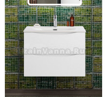 Тумба с раковиной BelBagno Marino-cer-n 70 подвесная, bianco lucido