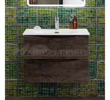 Тумба с раковиной BelBagno Marino-cer-n 70 подвесная, rovere nature grigio