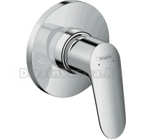 Встраиваемый смеситель для душа и ванны Hansgrohe Focus 31961000 С ВНУТРЕННЕЙ ЧАСТЬЮ 13620180, хром