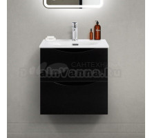 Тумба с раковиной BelBagno Marino-cer-mini 50 подвесная, nero lucido
