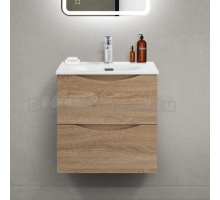 Тумба с раковиной BelBagno Marino-cer-mini 50 подвесная, rovere bianco