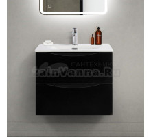 Тумба с раковиной BelBagno Marino-cer-mini 60 подвесная, nero lucido