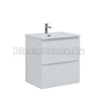 Тумба с раковиной Aquanet Джейн (Flat) 60 подвесная, белая матовая
