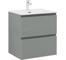 Тумба с раковиной Aquanet Джейн (Flat) 60 подвесная, мисти грин