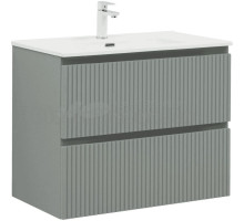 Тумба с раковиной Aquanet Джейн (Flat) 80 подвесная, мисти грин