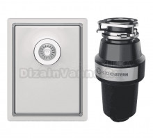 Комплект Мойка Florentina Оптима OHM.300.400 + Измельчитель KUCHENSTERN Muhle 350MU35