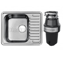 Комплект Мойка IDDIS Strit STR58PDi77 + Измельчитель KUCHENSTERN Muhle 350MU35