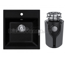 Комплект Мойка Lava Q1.LAV + Измельчитель KUCHENSTERN Muhle 353MU35