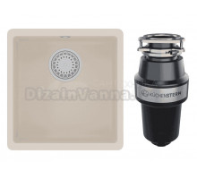Комплект Мойка Lemark Sinara 400-U 9910066 шампань + Измельчитель KUCHENSTERN Muhle 351MU35