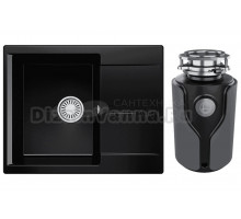 Комплект Мойка Polygran Gals 620 космос + Измельчитель KUCHENSTERN Muhle 353MU35