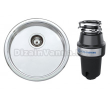 Комплект Мойка Seaman Eco Wien SWT-450B + Измельчитель KUCHENSTERN Muhle 350MU35