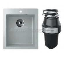 Комплект Мойка Ulgran U-404 -310 серая + Измельчитель KUCHENSTERN Muhle 350MU35