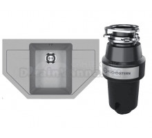 Комплект Мойка Ulgran U-609 -342 графит + Измельчитель KUCHENSTERN Muhle 350MU35