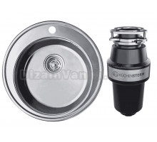 Комплект Мойка РМС MD6 MG6-51 + Измельчитель KUCHENSTERN Muhle 351MU35