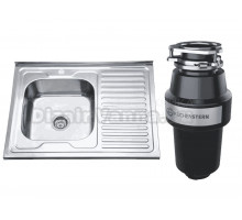 Комплект Мойка РМС MD6 MG6-8060L L + Измельчитель KUCHENSTERN Muhle 350MU35