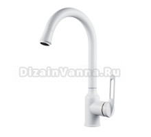 Смеситель для кухни Raffine F103C белый