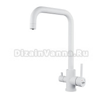 Смеситель для кухни Raffine F118C белый