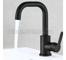 Кран для ванной в раковину (смеситель для умывальника) Maretti Project Black PB32RP56, черный