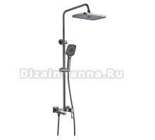 Душевая стойка Raffine F3696T оружейная сталь