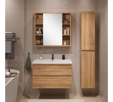 Мебель для ванной комнаты SanStar Lavanti 80 дуб вотан, раковина Миранда 80