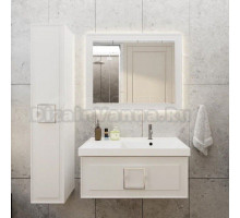 Мебель для ванной комнаты La Fenice Cubo 90 R белая, ручка хром