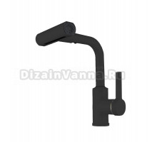 Смеситель для кухни с поворотной лейкой RUSH Tinos (TI3732-17Black)
