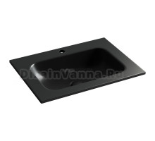 Накладная раковина Ceramicanova Grace прямоугольная черная матовая 61 см CN7011MB
