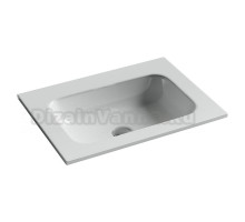 Накладная раковина Ceramicanova Grace прямоугольная без отверстия под смеситель 61 см CN7011wx