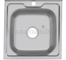 Мойка кухонная Melana 5050 0,8/180 серебристая, поверхность декор