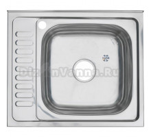 Мойка кухонная Melana 6050 R 0,8/180 серебристая