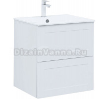 Тумба с раковиной Aquanet Терра 60 подвесная, белая матовая