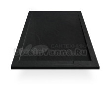 Поддон для душа Esbano LX ESP-LX100B 100х100 см, матовый черный
