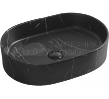 Накладная раковина Ceruttispa CR0055B MMB1 50, мрамор матовый черный