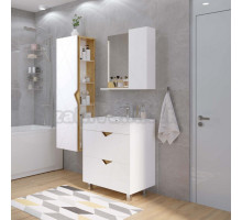 Мебель для ванной комнаты DORATIZ Фьорд 70 белый, дуб бунратти