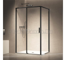 Душевой уголок Vincea Slim VSR-6SL9014CLB 140х90 см, профиль матовый черный, стекло прозрачное
