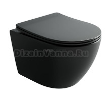 Подвесной унитаз Ceramicanova Uno смыв Торнадо CN11001TMB черный матовый