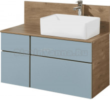 Тумба под раковину со столешницей AQUATON Лофт Фабрик 100 дуб рустикальный