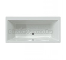 Акриловая ванна ALBA SPA Kero 180x80 см, пристенная, белая, на ножках