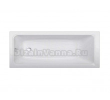 Акриловая ванна ALBA SPA Gamma 170x70 см, пристенная, белая, на ножках