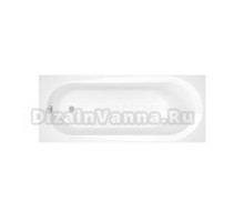 Акриловая ванна ALBA SPA Baline 150x70 см, пристенная, белая, на ножках