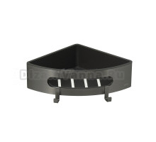 Полка Lemark SHELF LINE 9776048 с крючками, угловая, графит