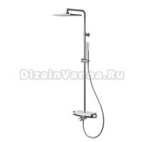 Душевая стойка Teska Mira DK3601C хром, белое стекло
