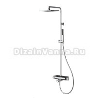 Душевая стойка Teska Mira DK3602C хром, черное стекло