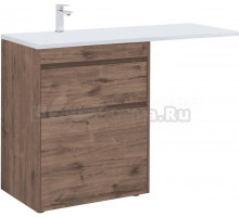 Тумба с раковиной Aquanet Токио 68 L напольная, дуб веллингтон, под стиральную машину
